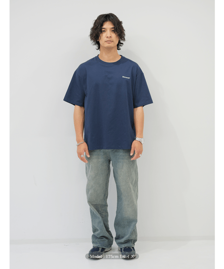 【Navy】logo tee