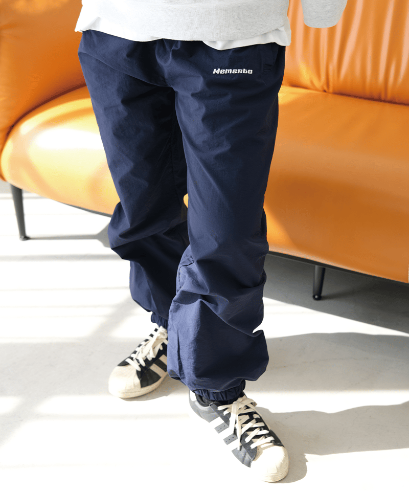 Navy】nylon track pants | Memento