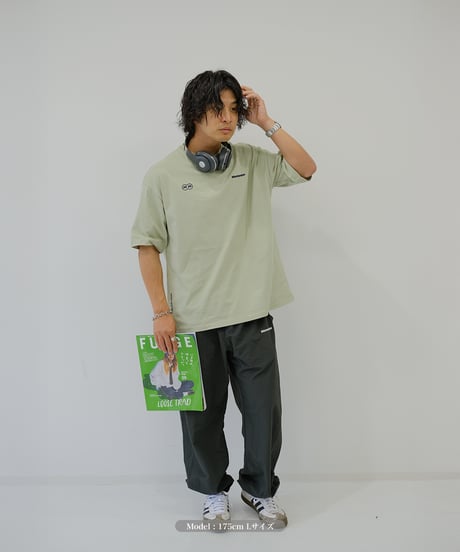 【Khaki】nylon track pants