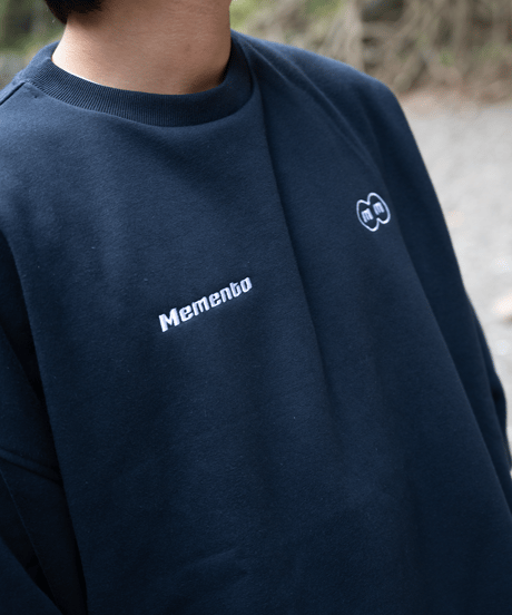 【Navy】logo sweat