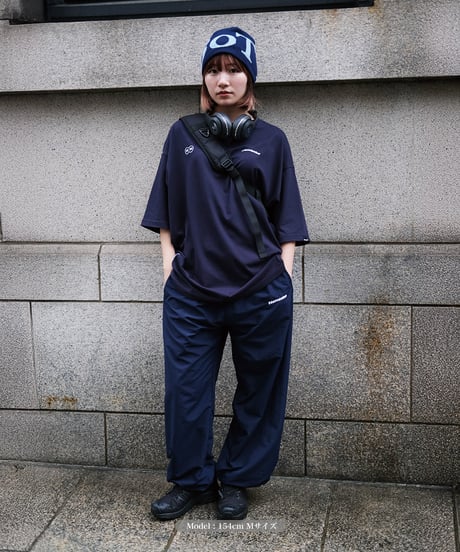 【Navy】nylon track pants