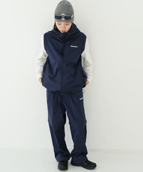 【Navy】撥水加工＆2WAY Nylon Pants