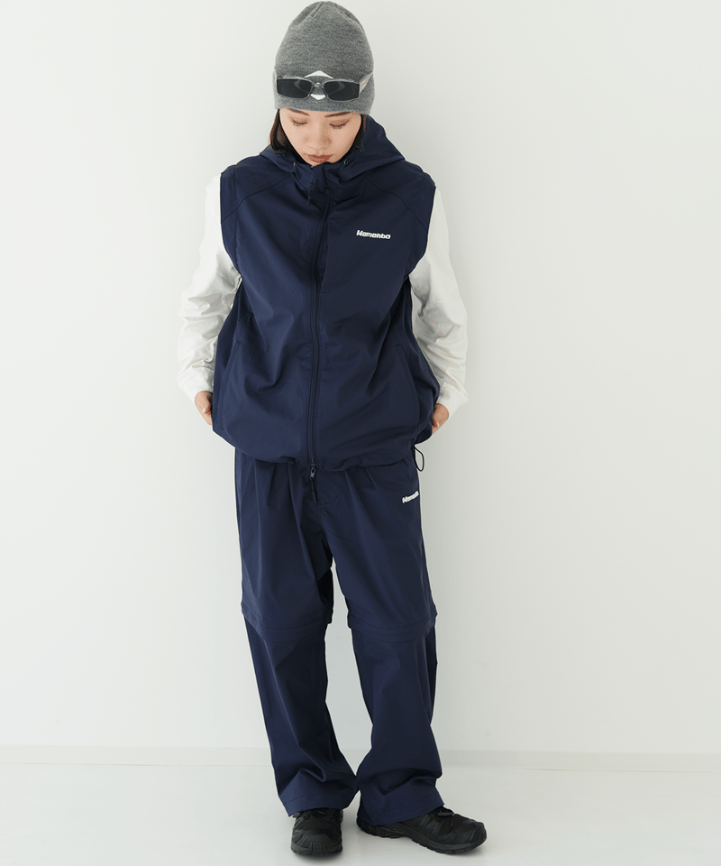 Navy】撥水加工＆2WAY Nylon Pants | Memento