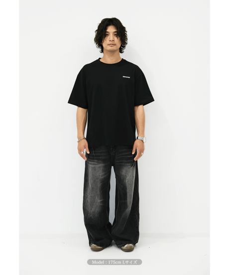 【Black】logo tee