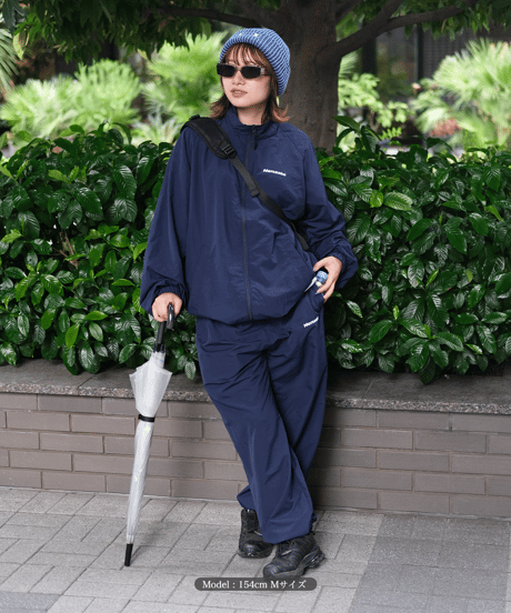 【Navy】nylon track pants