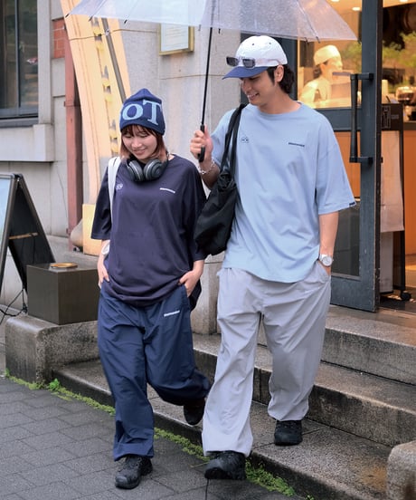 【Gray】nylon track pants