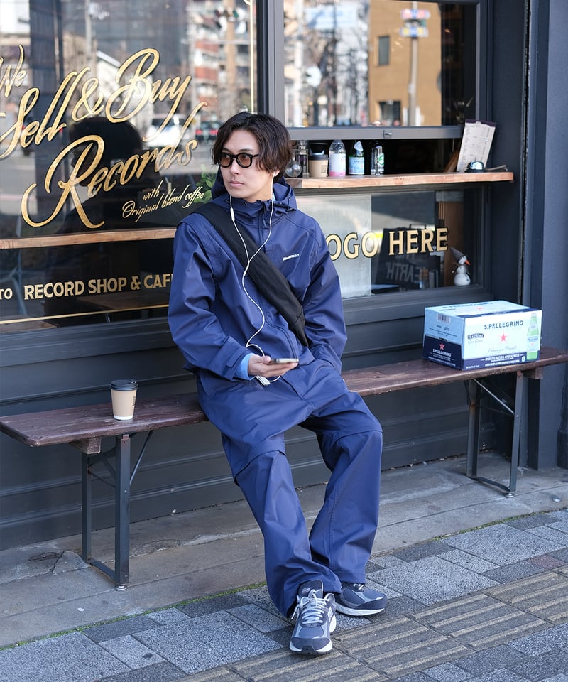 Navy】撥水加工＆2WAY Nylon Jacket | Memento