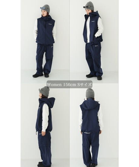 【Navy】撥水加工＆2WAY Nylon Jacket