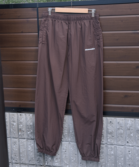 【Brown】nylon track pants
