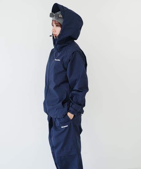 【Navy】撥水加工＆2WAY Nylon Jacket