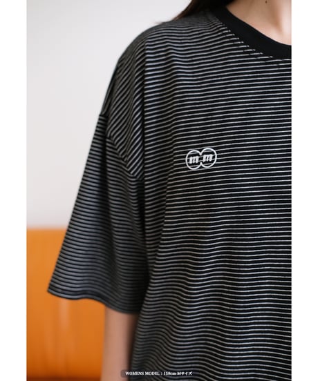 【Black】裾ドローコード border tee