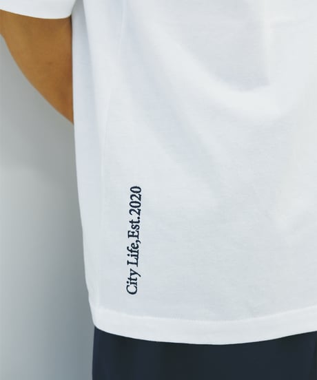 【White】city life tee