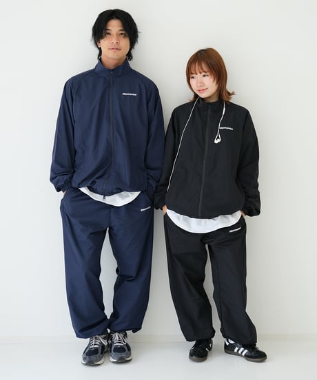【Black】nylon track jacket