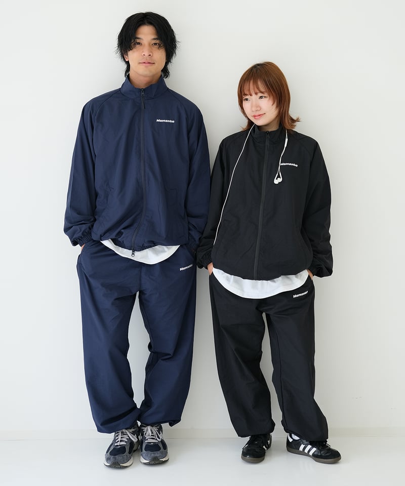 Black】nylon track jacket | Memento Black】nylon track jacket | Memento