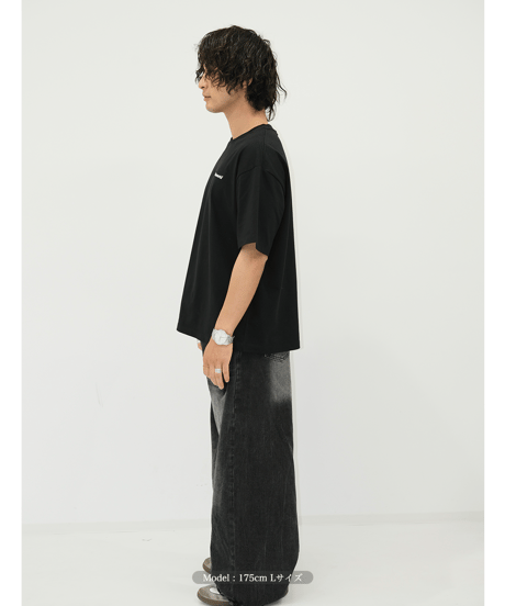 【Black】logo tee
