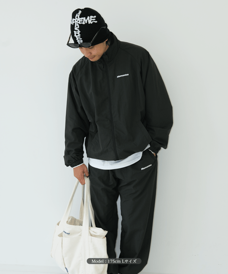 【Khaki】nylon track jacket