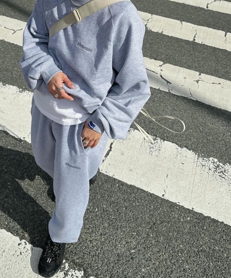 【Gray】raglan sleeve sweat