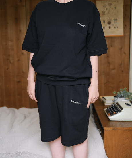 【Black】short sleeve sweat tee