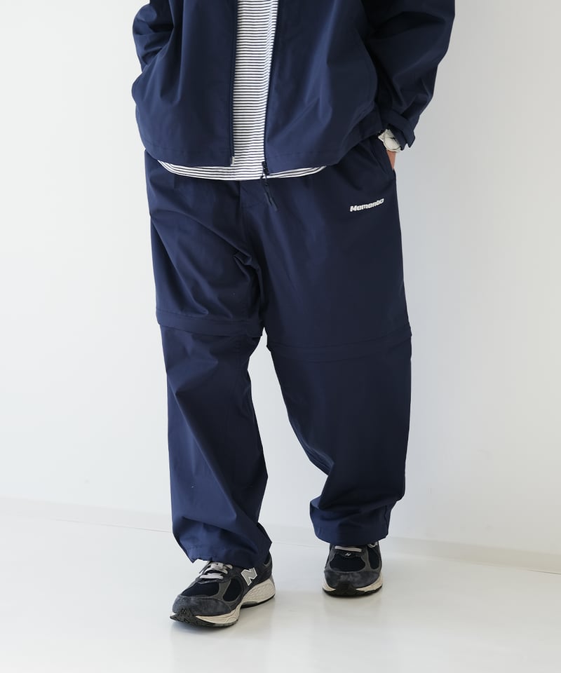 Navy】撥水加工＆2WAY Nylon Pants | Memento