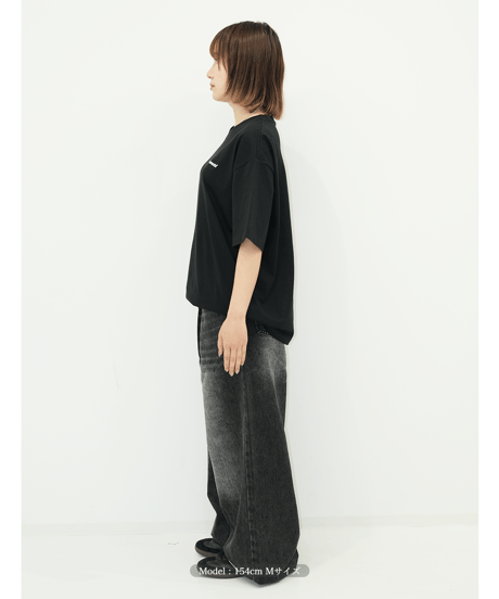 【Black】logo tee