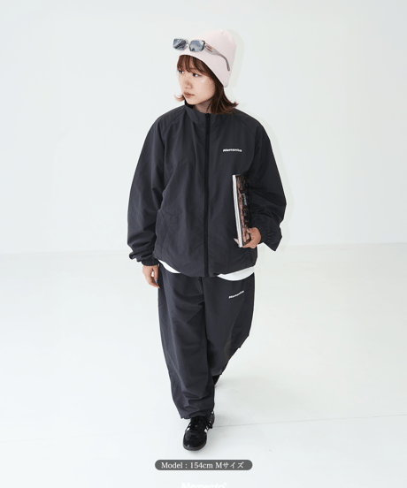 【Charcoal】nylon track jacket