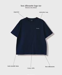 【Navy】logo tee