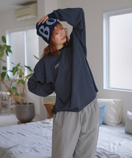 【超軽量】border L/S tee