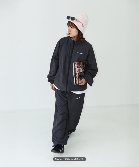 【Charcoal】nylon track pants