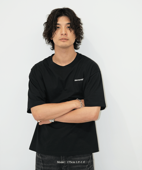 【Black】logo tee