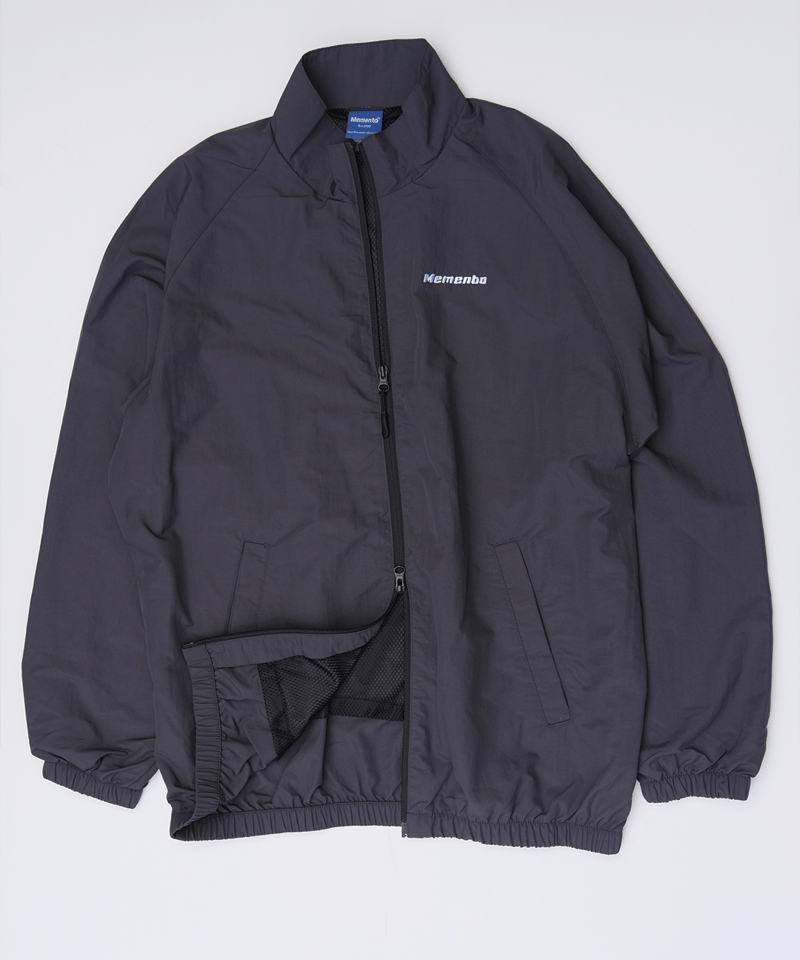 Charcoal】nylon track jacket | Memento