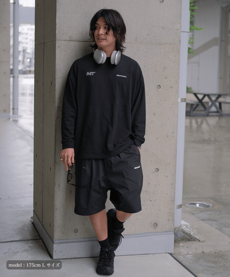 【Black】M/T logo L/S tee