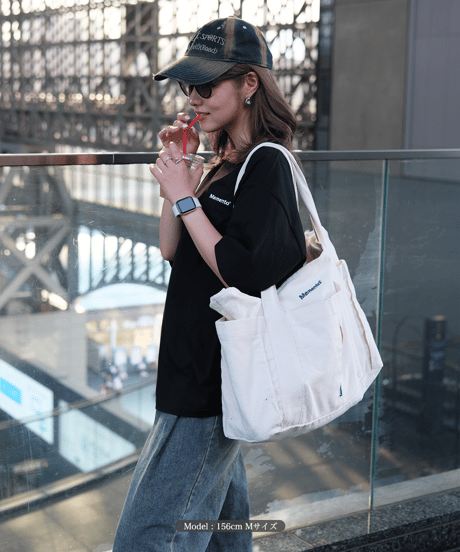 【Black】logo tee