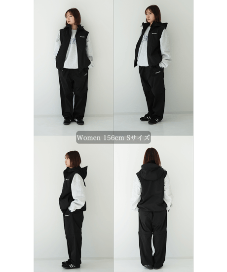 【Black】撥水加工＆2WAY Nylon Jacket