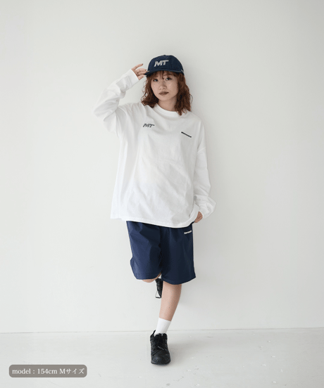 【White】M/T logo L/S tee
