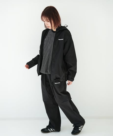 【Black】撥水加工＆2WAY Nylon Pants