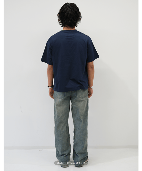 【Navy】logo tee