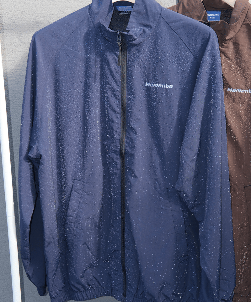 Navy】nylon track jacket | Memento