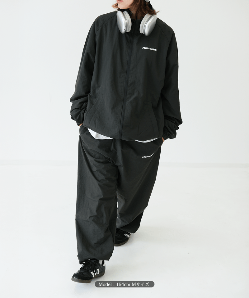 Khaki】nylon track jacket | Memento
