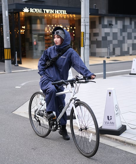 【Navy】撥水加工＆2WAY Nylon Jacket