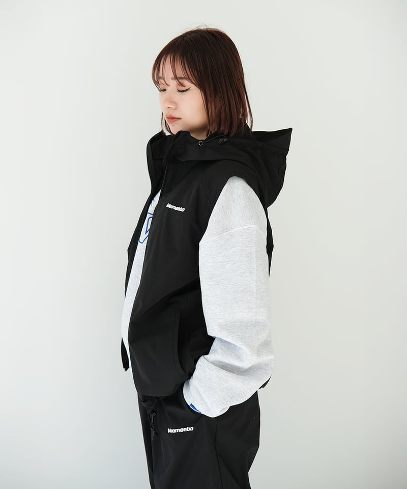Black】撥水加工＆2WAY Nylon Jacket | Memento