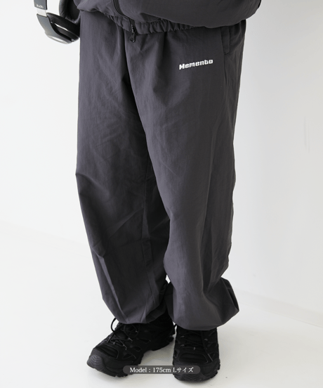 【Charcoal】nylon track pants