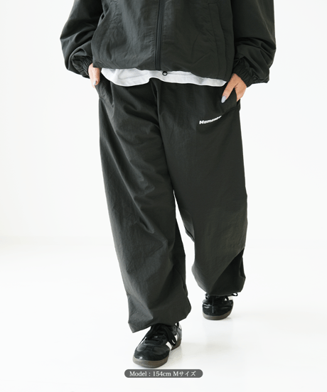 【Khaki】nylon track pants
