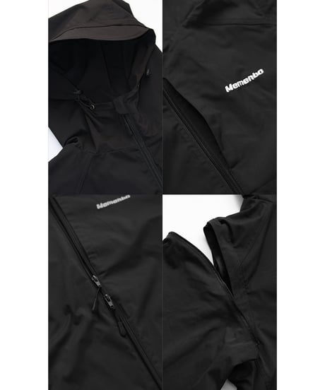 【Black】撥水加工＆2WAY Nylon Jacket