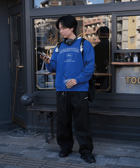 【Blue】College Sweat