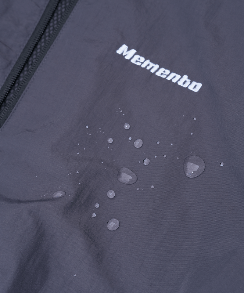 Charcoal】nylon track jacket | Memento