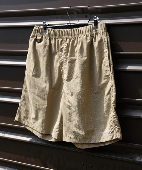 【Beige】撥水加工 nylon shorts