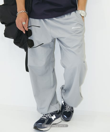【Gray】nylon track pants