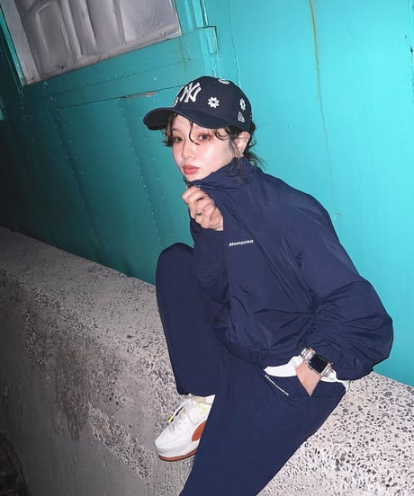 【Navy】nylon track jacket