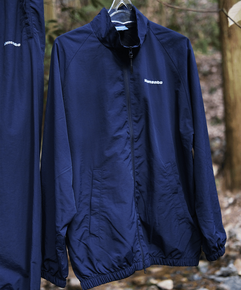 Navy】nylon track jacket | Memento