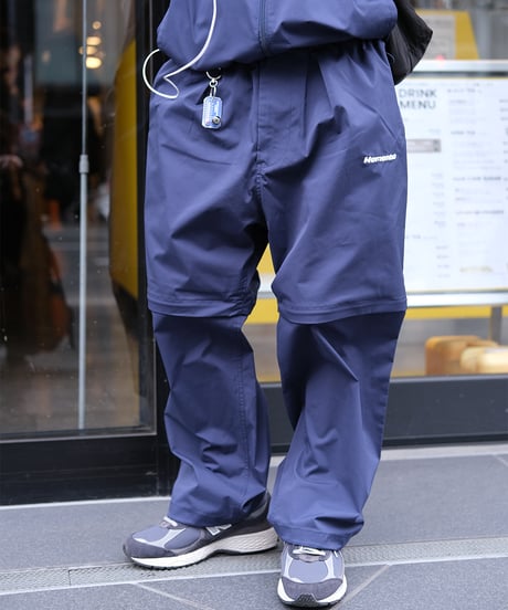 【Navy】撥水加工＆2WAY Nylon Pants